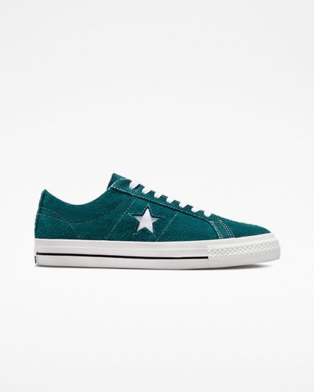 Skate Topanky Converse One Star Pro Vintage Semisove Panske Zelene Čierne Biele | SK CIMFJ6